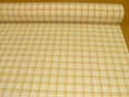 Prestigious Textiles Mustard Check  Curtain /  Vintage Tablecloth Fabric